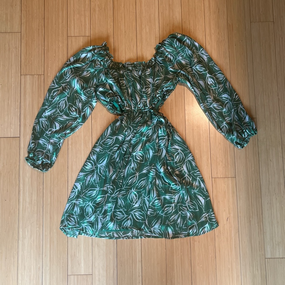 Green Floral Dress